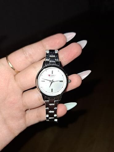 İşlənmiş, Qol saatı, Curren, rəng - Gümüşü