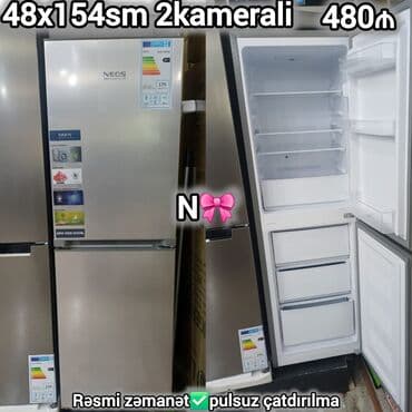 xaladen: 2 qapılı Soyuducu Satılır, rəng - Gümüşü — 1