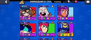 Ovçuluq və balıqçılıq: Brawl Stars hesabı – yüksək inkişaflı profil - Kupa yolu: 40.576 (ən — 3