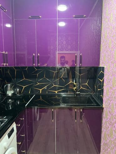 akrilik: Sifarişlə mətbəx dəsti, Özü çəkən petlələr, MDF, Kredit var, Pulsuz çatdırılma — 3