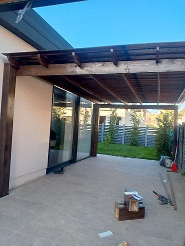 yaşıl hasar: Açıq hava üçün taxta pergola – terasa və həyət məkanı üçün hazır həll — 6