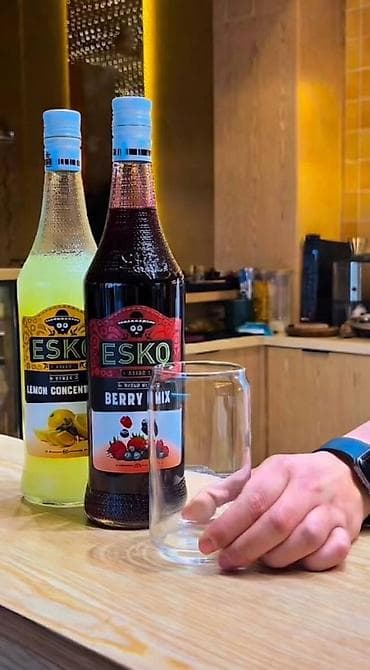 ESKO siropları – kokteyl, limonad və desertlər üçün konsentrat (Əldə