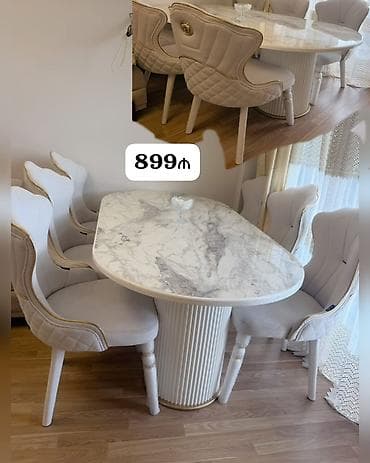 ikinci el cadır: *899₼ MASA desti :-TƏCİLİ SATILIR‼️* 8oturacaq baha alınıb — 1