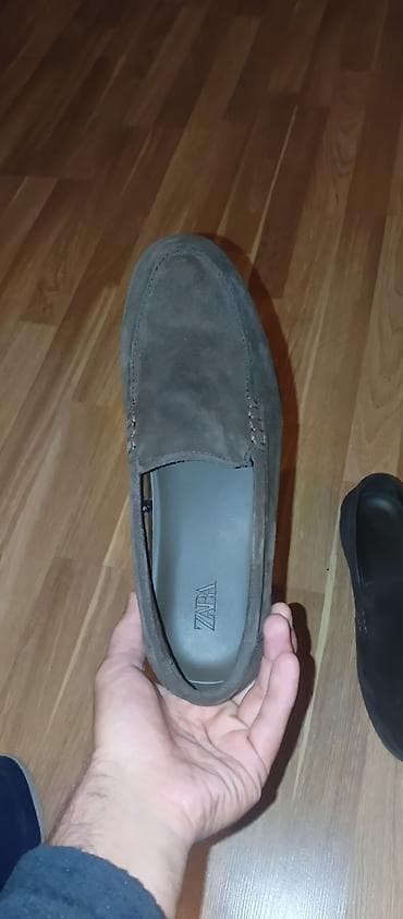 кросовки: Kişi loafer ayaqqabısı - Material: süet (zamşa) üstlük - Rəng: tünd — 1