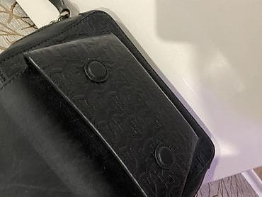 Kəmərlər: Qara rəngli kişi əl çantası / klatç Salvatore Ferragamo - Material — 3