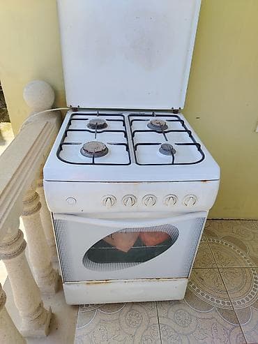 qaz peçi: Qaz sobası Ayrıca dayanan, 4 gözlü, İşlənmiş — 1