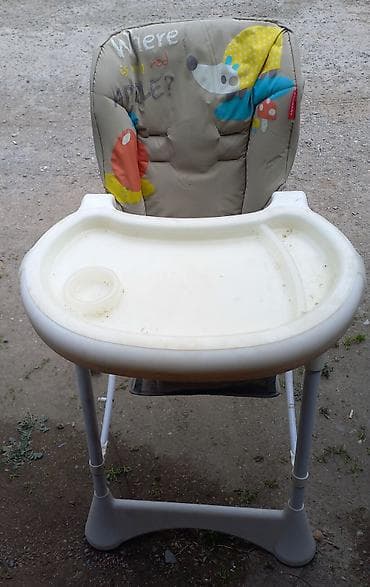 Uşaq yemək stulu - Rahat, yumşaq oturacaq və bel hissəsi, üzərində — 1