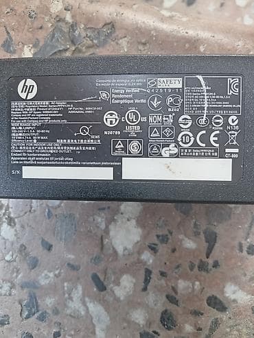 dell notebook: HP orjinal noutbuk adapteri. Tam orjinal 19v 90 watt gücündə işlənmiş — 2
