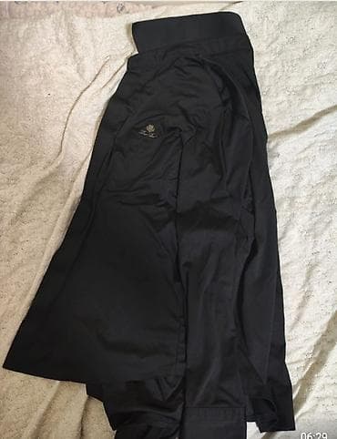 Qara oversize köynək-tunika - Model: uzun və geniş kəsimli oversize