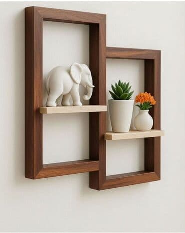 Dekorativ rəf, Düz