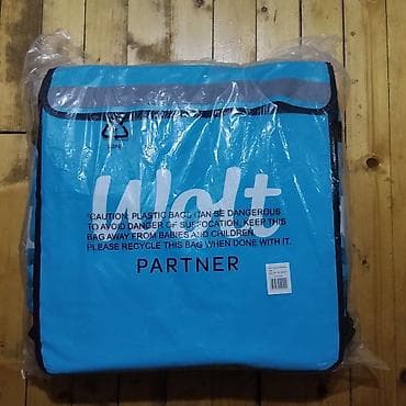 Wolt Partner termal çatdırılma çantası - Rəng: mavi/qartım qara