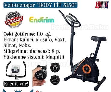 🇩🇪 Almaniya brendi "BODY FIT 3150" modeli 110 kg. Çəkiyə dözümlü