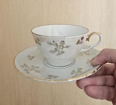 cay: Çay dəsti, rəng - Ağ, Farfor, 12 nəfərlik — 1