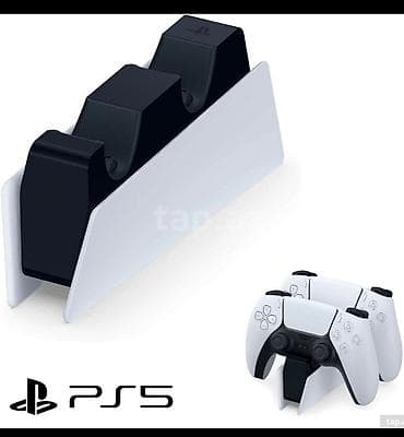 PS5 DualSense nəzarətçiləri üçün rəsmi şarj stansiyası. - Eyni anda 2