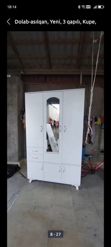 mətbəx skaflari: Yeni, Açılan, 3 qapılı Düz dolab, Qarderob, paltar dolabı, Azərbaycan — 12