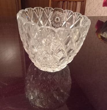 vaza qab: Хрустальная ваза для фруктов — 2