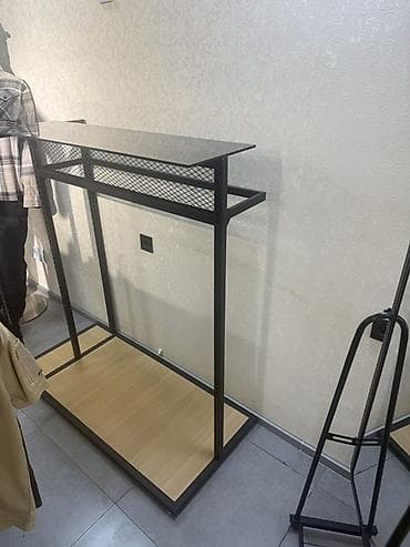 Стендовые витрины: Mağaza üçün metal asılqan stendi - Material: qara toz boya ilə — 2
