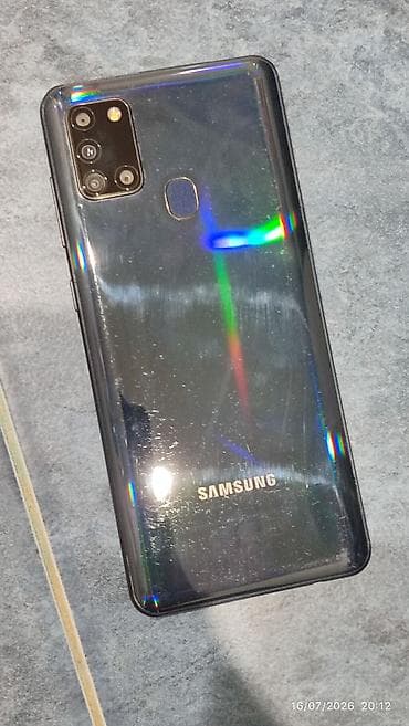 Samsung Galaxy A21S, 32 ГБ, цвет - Черный, Две SIM карты — 2
