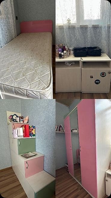 genc qız yataq mebelleri: Qız üçün, Təknəfərlik çarpayı — 1