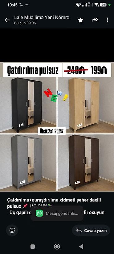 islenmis qapi satiram: *Çatdırılma+quraşdırılma xidməti şəhər daxili pulsuz* 📌 *ÜÇ GÜN🥳* — 1