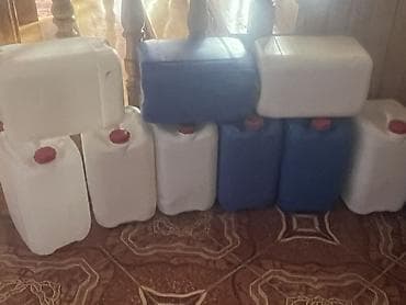 бутыль стеклянный 20 л: Plastik kanistr/litik bidonlar - Material: yüksək keyfiyyətli qalın — 1