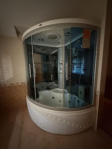 Hidromassajlı duş-kabina/SPA künc sistemi - Künc tipli, yarımdairəvi