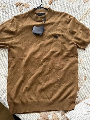 cinsi: Futbolka, Prada, XL, rəng - Qəhvəyi — 2