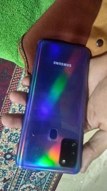 samsung tab a8 qiymeti: Samsung Galaxy A21S, 32 GB, rəng - Mavi, Barmaq izi — 3