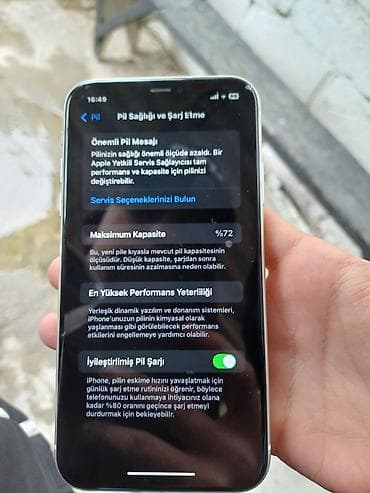 iphone 11 qara: IPhone 11, 64 GB, Ağ, Face ID — 7