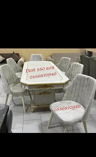 avanqard stol stul: Düz masa, Qonaq otağı üçün, 6 nəfər, Açılmayan, Rusiya, Zəmanətli — 10