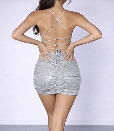 Gümüşü rəngdə qlitterli mini don 80 azn alinib 20 satilir - Model — 2