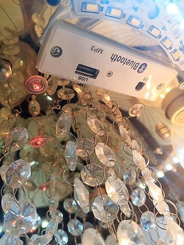 Led Çılçıraq, 4 və daha çox lampa, Xrustal — 3