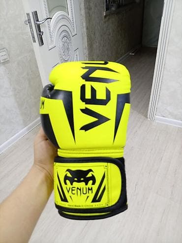 boks elceyi: Venum boks əlcəyi - reng/neon sarı əlcək 1 ay işlənib — 3