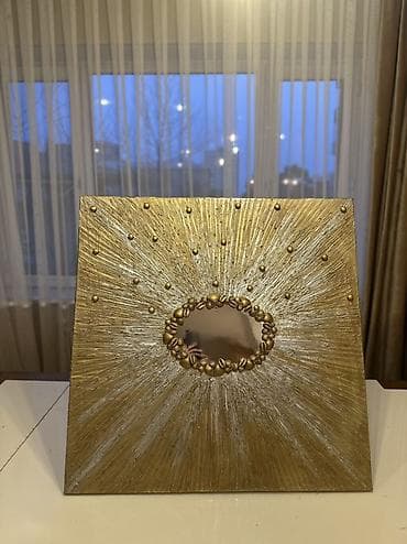 wall mirror: El işi Thein_art – “Günəş şüası” dizaynı - Material: tekstural — 1