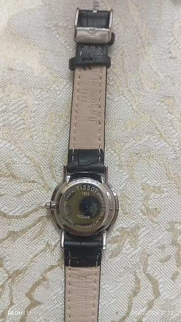 qara kemer: İşlənmiş, Qol saatı, Tissot, rəng - Qara — 2