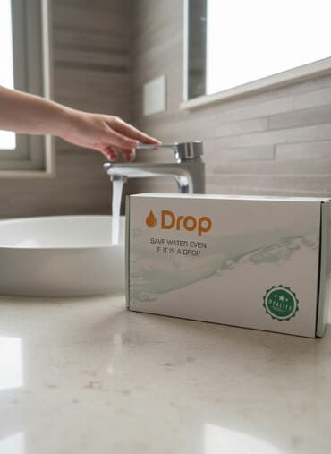 Dekorativ divar panelləri: Drop brendi – suyaqənaət edən qarışdırıcı (mikser) kran — 1