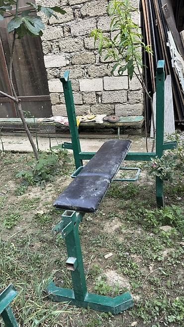 gym: Ev üçün dəmir trenajor dəsti - Material: qalın metal profillərdən — 7