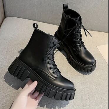 ботинки мужские зимние новые: Ölçü: 39, rəng - Qara, Yeni — 1