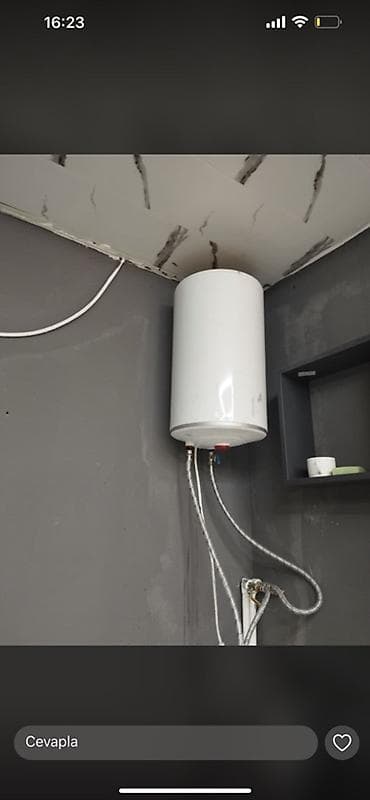 Bərkidici məhsullar: Divar tipli elektrik su qızdırıcısı (boyler) - Silindrik, şaquli — 1