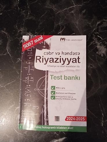 MHM Tədris Mərkəzinin “Cəbr və Həndəsə – Riyaziyyat Test Bankı”