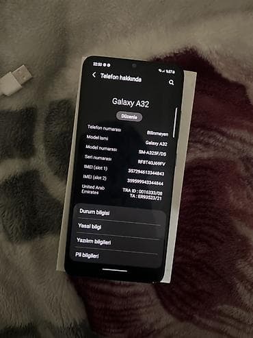 samsung a10s ekran: Samsung Galaxy A32, 128 GB, rəng - Qara, İki sim kartlı — 3