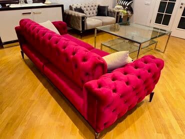 честер диван: Divan, Açılmayan, Bazasız, Vеlur parça, Çatdırılma yoxdur — 3