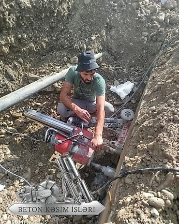 dirnaq şekilleri: Beton kəsmə və karot xidməti. Xidmətə beton, dəmir-beton və digər — 7