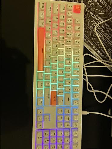 Ноутбуки: Xtrike Me KB-512 WH – simli, səssiz membran klaviatura - Tam ölçülü — 1