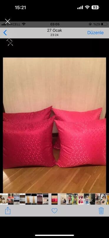 Yastıq yeni qaz tükü 70x70 e