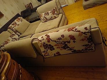 İşlənmiş, Künc divan, Divan, Kreslo, 2 kreslo, Bazasız, Açılan — 5