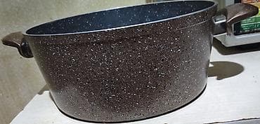 xemir yayan taxta: Qazan, rəng - Qəhvəyi, Keramika, 5-dən çox l, Türkiyə — 2