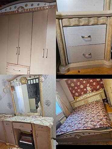 MehimYataq desti 450₼. Matras var baza yoxdur. 6 qapılı dolab. Ünvan — 1