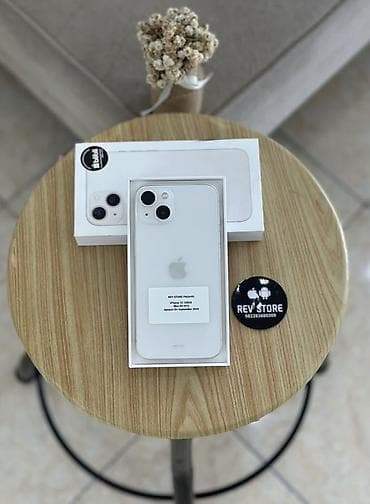 i̇phone 11 barter: IPhone 13, 128 GB, Ağ, Zəmanət, Simsiz şarj, Face ID — 1
