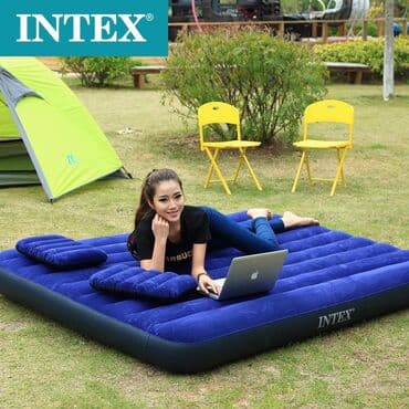 şişmə döşək: Cadir matrasi teze mallar 1 neferlik 2 neferlik Nasos elave satilir — 1